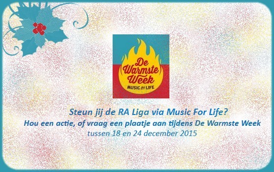steun de RA Liga vzw via De Warmste Week van Music For Life