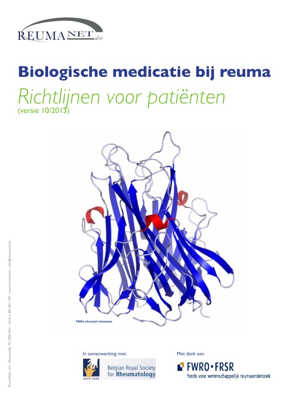 Brochure biologische medicatie bij reuma